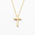Dainty Cross Necklace 10K Solid Gold