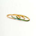Birthstone Full Eternity Stacking Ring 10K Solid Gold