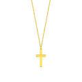 18K Gold Vermeil Cross Necklace | Minimalist Religious Jewelry