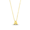 18K Gold Vermeil Initial Necklace: Personalized Letter Jewelry