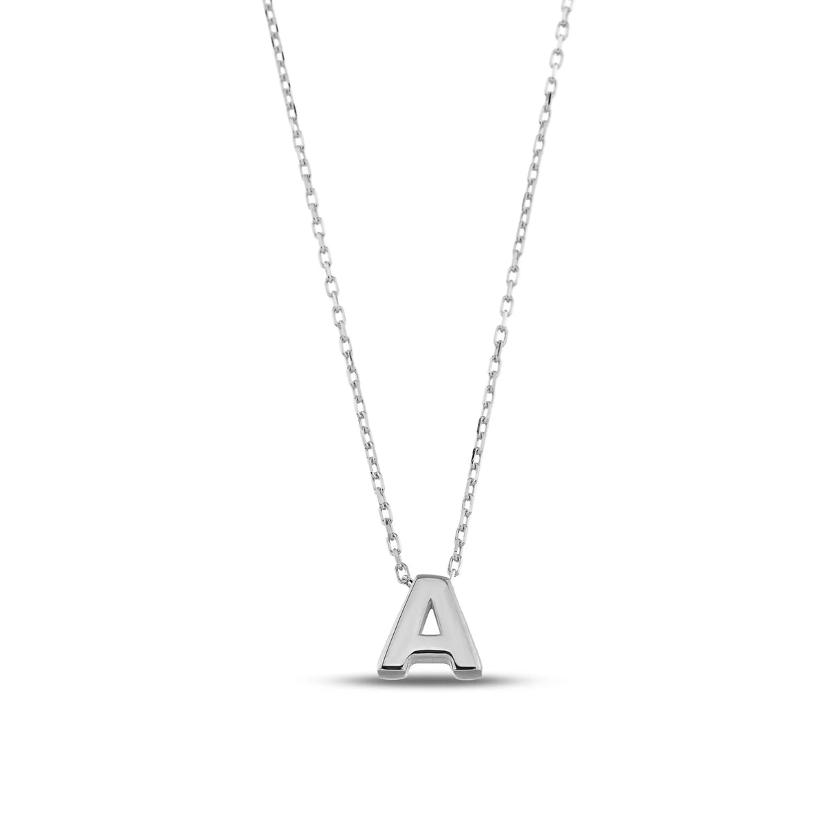 18K Gold Vermeil Initial Necklace: Personalized Letter Jewelry