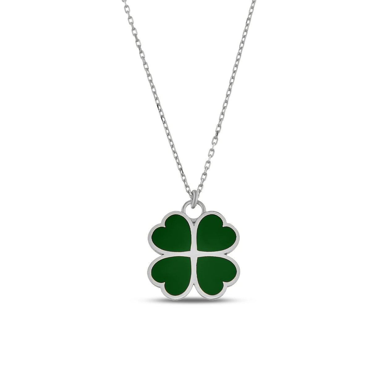 18K Vermeil Clover Necklace | Lucky Four Leaf Pendant