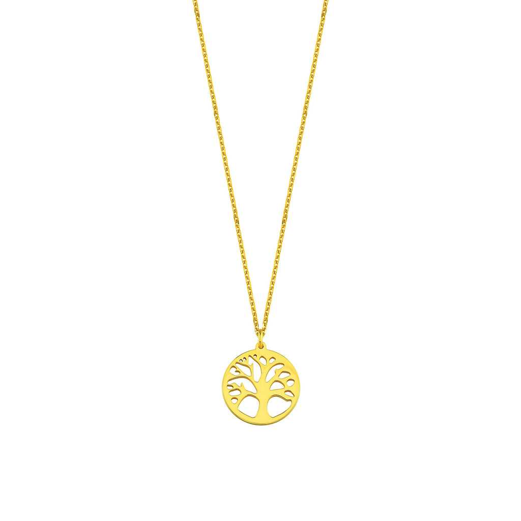18K Gold Vermeil Tree of Life Necklace | Elegant Women's Jewelry