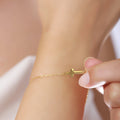 18K Vermeil Gold Cross Bracelet | Dainty Christian Jewelry