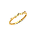14K Gold Star Dust Ring, Scattered Lab Diamond Band, Celestial Stacking Ring, Minimalist Sparkle Ring, Gift for Her
