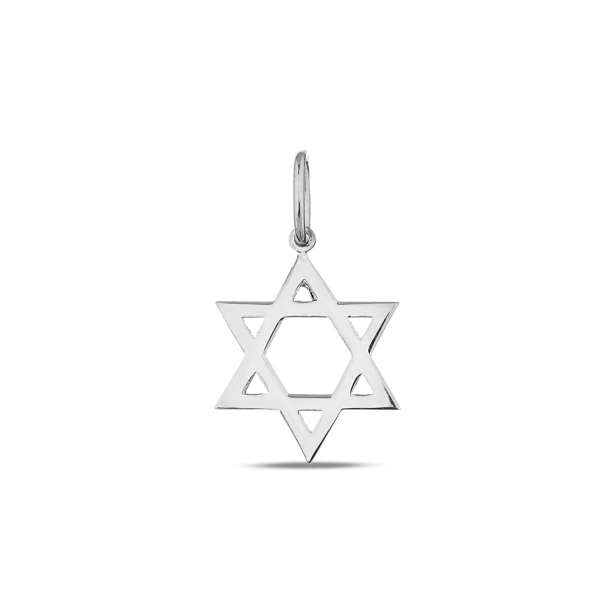 14K Solid Gold Star of David Charm, Jewish Star Pendant, Classic Faith Charm, Timeless Jewish Jewelry, Gift for Her
