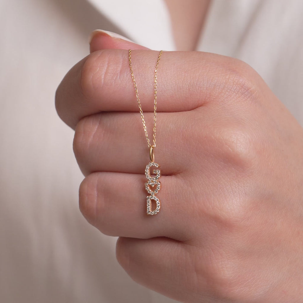 14K Gold Two Initial Heart Charm, Pave Lab Diamond Couples Pendant, Custom Letters with Heart, Personalized Love Charm, Gift for Her